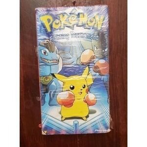 Pokemon Fighting Tournament VHS Tape Vintage Pikachu Anime